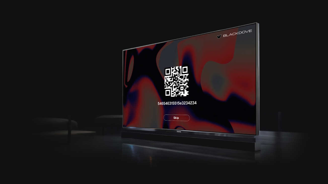 QR Code on TV